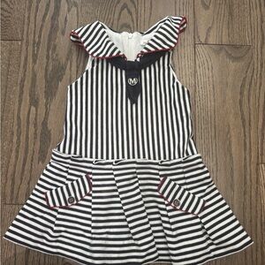 Mayoral Nautical Striped Kids Dress 3T
